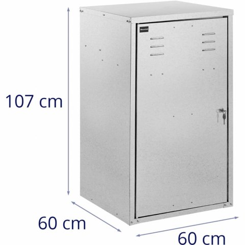 Szafka na siodło sprzęt jeździecki ze stali ocynkowanej 60 x 60 x 107 cm Szafka na siodło sprzęt jeździecki ze stali ocynkowanej 60 x 60 x 107 cm