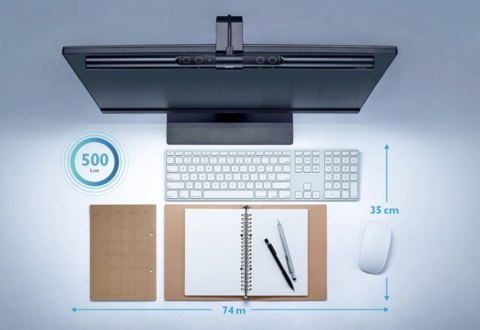 Benq ScreenBar e-Reading LED Task Lamp 9H.W42QD.WP1 320 lm, 5 W, 2700-6500 K, LED lamp, 5 V, 50000 h, Aluminium alloy, polycar Benq ScreenBar e-Reading LED Task Lamp 9H.W42QD.WP1 320 lm, 5 W, 2700-6500 K, LED lamp, 5 V, 50000 h, Aluminium alloy, polycar