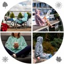 Bluzair Bluza Koc Hoodie Oversize Polska Szary 4w1