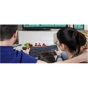Logitech K400 Plus Klawiatura z gładzikiem, bezprzewodowa, NL, 380 g, port USB, czarna