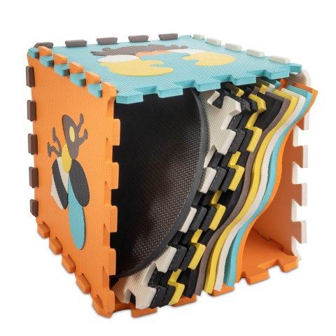 Puzzle piankowe mata / kojec dla dzieci 25el. kolorowe zwierzątka 114cm x 114cm x 1cm Puzzle piankowe mata / kojec dla dzieci 25el. kolorowe zwierzątka 114cm x 114cm x 1cm