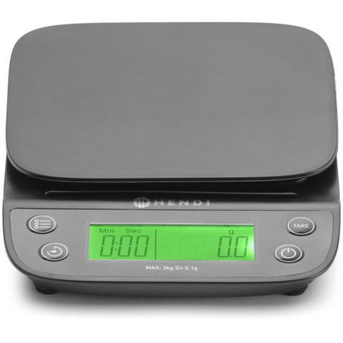 Waga kuchenna elektroniczna z timerem 3 000 g / 0.1 g - Hendi 580011 Waga kuchenna elektroniczna z timerem 3 000 g / 0.1 g - Hendi 580011