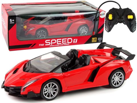 Zdalnie Sterowane Auto Sportowe R/C 1:18 Czerwone Zdalnie Sterowane Auto Sportowe R/C 1:18 Czerwone