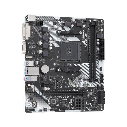 ASRock B450M-HDV R4.0 Rodzina procesorów AMD, Gniazdo procesora AM4, DDR4 DIMM, Gniazda pamięci 2, Obsługiwane interfejsy dysków ASRock B450M-HDV R4.0 Rodzina procesorów AMD, Gniazdo procesora AM4, DDR4 DIMM, Gniazda pamięci 2, Obsługiwane interfejsy dysków