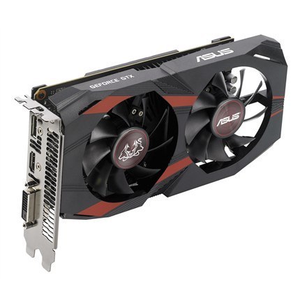 Asus Cerberus NVIDIA, 4 GB, GeForce GTX 1050 Ti, GDDR5, PCI Express 3.0, częstotliwość procesora 1366 MHz, ilość portów DVI-D -