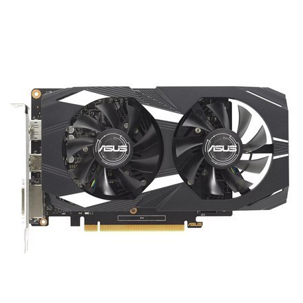 Asus DUAL-GTX1650-O4GD6-P-V2 NVIDIA, 4 GB, GeForce GTX 1650, GDDR6, PCI Express 3.0, liczba portów DVI-D 1, liczba portów HDMI 1