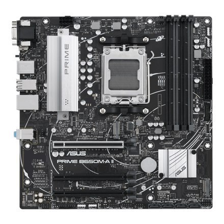 Asus PRIME B650M-A II Rodzina procesorów AMD, Gniazdo procesora AM5, DDR5 DIMM, Gniazda pamięci 4, Obsługiwane interfejsy dysków Asus PRIME B650M-A II Rodzina procesorów AMD, Gniazdo procesora AM5, DDR5 DIMM, Gniazda pamięci 4, Obsługiwane interfejsy dysków