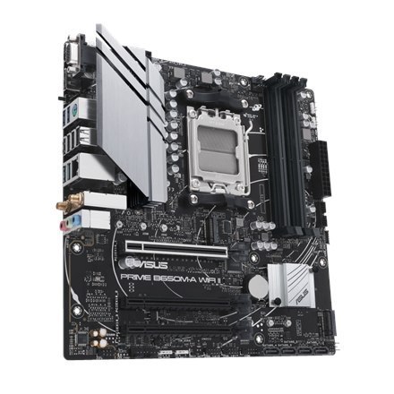 Asus PRIME B650M-A WIFI II Rodzina procesorów AMD, Gniazdo procesora AM5, DDR5 DIMM, Gniazda pamięci 4, Obsługiwane interfejsy d Asus PRIME B650M-A WIFI II Rodzina procesorów AMD, Gniazdo procesora AM5, DDR5 DIMM, Gniazda pamięci 4, Obsługiwane interfejsy d