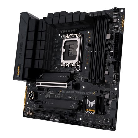 Asus TUF GAMING B760M-PLUS Rodzina procesorów WIFI D4 Intel, Gniazdo procesora LGA1700, DDR4 DIMM, Gniazda pamięci 4, Obsługiwan Asus TUF GAMING B760M-PLUS Rodzina procesorów WIFI D4 Intel, Gniazdo procesora LGA1700, DDR4 DIMM, Gniazda pamięci 4, Obsługiwan
