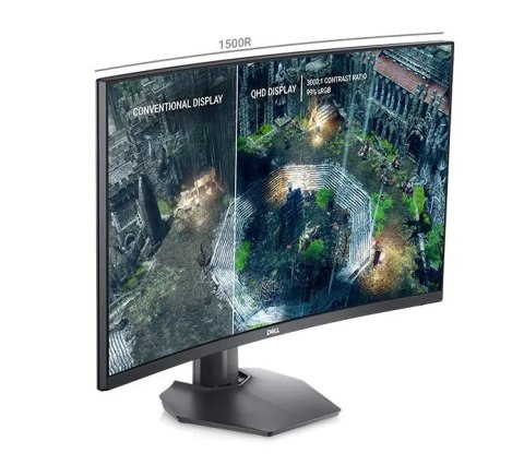 Dell LCD Curved Gaming Monitor S2722DGM 27 ", VA, QHD, 2560 x 1440, 16:9, 1 ms, 350 cd/m?, Black, HDMI ports quantity 2, 165 Hz