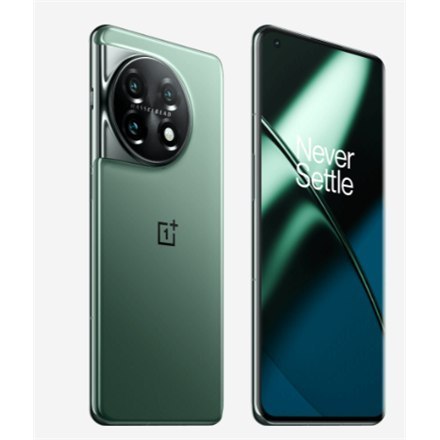 OnePlus 11 Eternal Green, 6,7", LTPO3 AMOLED, 1440 x 3216, Qualcomm SM8550-AB, Snapdragon 8 Gen 2 (4 nm), Wewnętrzna pamięć RAM OnePlus 11 Eternal Green, 6,7", LTPO3 AMOLED, 1440 x 3216, Qualcomm SM8550-AB, Snapdragon 8 Gen 2 (4 nm), Wewnętrzna pamięć RAM