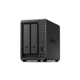 Synology DS723+ 2-kieszeniowy/AMD Ryzen R1600/2-rdzeniowy 2,6 (podstawowy)/3,1 (turbo) GHz/2 GB DDR4/2 x 3,5