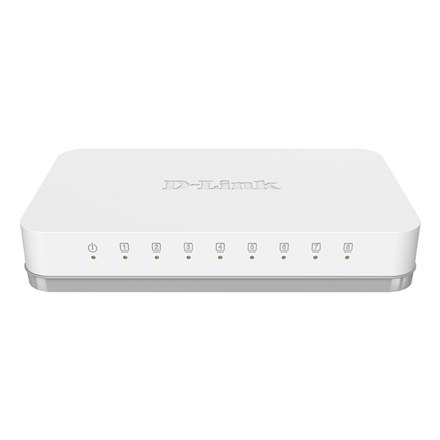 D-Link Switch GO-SW-8G/E Niezarządzany, Desktop, 1 Gbps (RJ-45) ilość portów 8