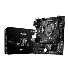 MSI H310M PRO-VDH PLUS Processor family Intel, Processor socket LGA1151, DDR4 DIMM, Memory slots 2, Supported hard disk drive i