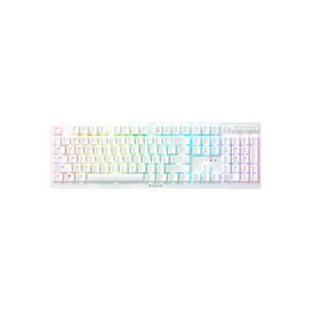 Razer Optical Gaming Keyboard Deathstalker V2 Pro RGB LED light, US, Wireless, White, Purple Switch Razer Optical Gaming Keyboard Deathstalker V2 Pro RGB LED light, US, Wireless, White, Purple Switch