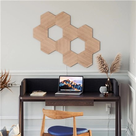 Zestaw startowy Nanoleaf Elements Wood Look Hexagons (7 paneli) Zestaw startowy Nanoleaf Elements Wood Look Hexagons (7 paneli)