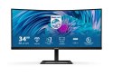Philips UltraWide LCD Monitor 346E2CUAE 34 ", VA, WQHD, 3440 x 1440, 21:9, 4 ms, 300 cd/m?, Black