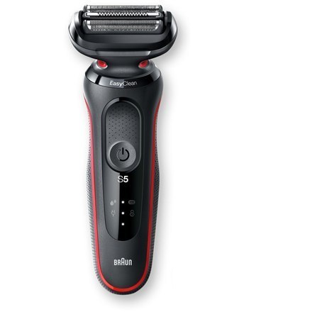 Braun Shaver 51-R1200s Czas pracy (maks.) 50 min, Wet & Dry, Black/Red Braun Shaver 51-R1200s Czas pracy (maks.) 50 min, Wet & Dry, Black/Red