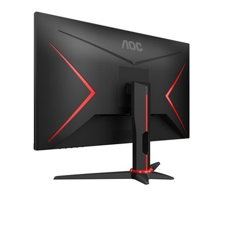 AOC Monitor Q27G2E/BK 27 ", VA, QHD, 2560 x 1440, 16:9, 1 ms, 250 cd/m², Black/Red, 155 Hz, ilość portów HDMI 2 szt. AOC Monitor Q27G2E/BK 27 ", VA, QHD, 2560 x 1440, 16:9, 1 ms, 250 cd/m², Black/Red, 155 Hz, ilość portów HDMI 2 szt.