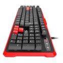 Genesis Silicone Keyboard RHOD 110 Standard, RU, Wired, Black/Red
