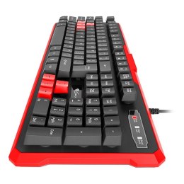 Genesis Silicone Keyboard RHOD 110 Standard, RU, Wired, Black/Red