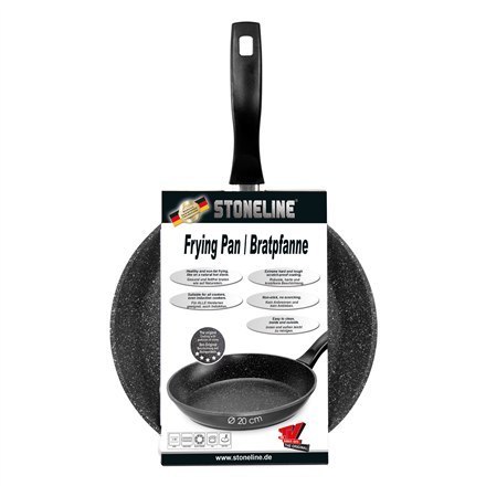 Stoneline Pan 6840 Frying, Średnica 20 cm, Nadaje się do płyty indukcyjnej, Stały uchwyt, Antracyt