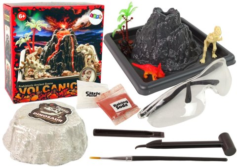 Zestaw 3w1 DIY Wulkan Wykopaliska Gipsowy Erupcja Zestaw 3w1 DIY Wulkan Wykopaliska Gipsowy Erupcja
