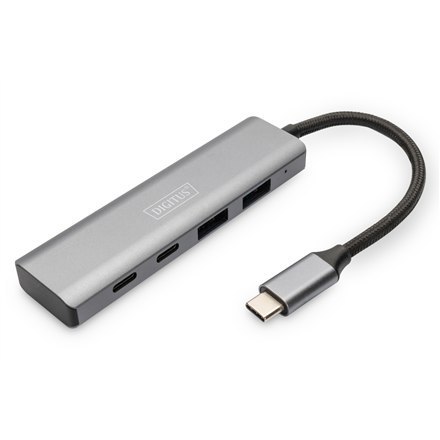 Digitus USB-C 4-portowy HUB 2x USB-A + 2x USB-C Gen2 DA-70245 Digitus USB-C 4-portowy HUB 2x USB-A + 2x USB-C Gen2 DA-70245