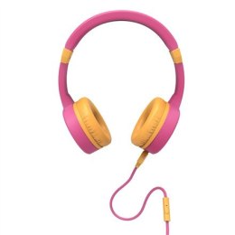 Energy Sistem Lol&Roll Pop Słuchawki dla dzieci różowe (Music Share, odłączany kabel, ograniczenie głośności 85 dB, mikrofon) En