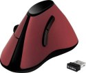 Logilink Ergonomiczna mysz pionowa ID0159 bezprzewodowa, czerwona