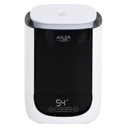 Adler Air Humidifier AD 7966 35 m?, 25 W, Water tank capacity 4.6 L, Ultrasonic, Humidification capacity 280 ml/hr, White/Black