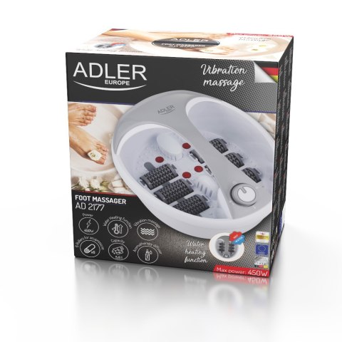 Adler Foot massager AD 2177 White/Silver Adler Foot massager AD 2177 White/Silver