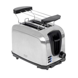 Adler Toaster AD 3222 Power 700 W, Number of slots 2, Housing material Stainless steel, Silver