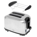 Adler Toaster AD 3222 Power 700 W, Number of slots 2, Housing material Stainless steel, Silver