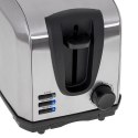 Adler Toaster AD 3222 Power 700 W, Number of slots 2, Housing material Stainless steel, Silver