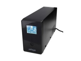 EnerGenie UPS z USB i wyświetlaczem LCD, czarny 850 VA, 510 W, 220 V