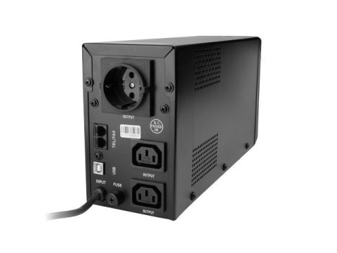 EnerGenie UPS z USB i wyświetlaczem LCD, czarny 850 VA, 510 W, 220 V EnerGenie UPS z USB i wyświetlaczem LCD, czarny 850 VA, 510 W, 220 V