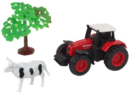 Zestaw Farma Traktor Przyczepa Krowa 1:64 Zestaw Farma Traktor Przyczepa Krowa 1:64