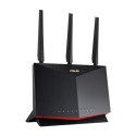 Asus Dual Band WiFi 6 Gaming Router RT-AX86U Pro 802.11ax, 10/100/1000 Mbit/s, porty Ethernet LAN (RJ-45) 5, typ anteny 3xzewnęt