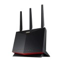 Asus Dual Band WiFi 6 Gaming Router RT-AX86U Pro 802.11ax, 10/100/1000 Mbit/s, porty Ethernet LAN (RJ-45) 5, typ anteny 3xzewnęt