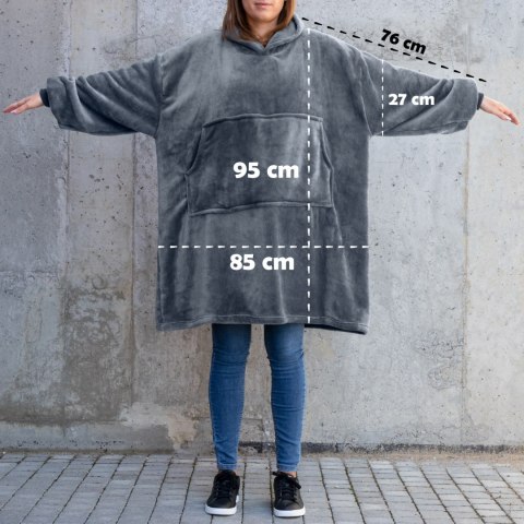 Bluzair Bluza Koc Hoodie Oversize Polska Miętowy Bluzair Bluza Koc Hoodie Oversize Polska Miętowy