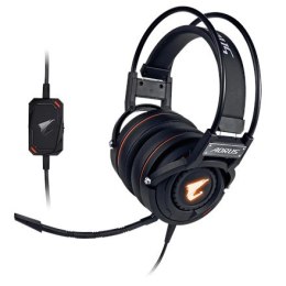 Gigabyte Gaming Headset AORUS H5 3,5 mm, czarny, wbudowany mikrofon