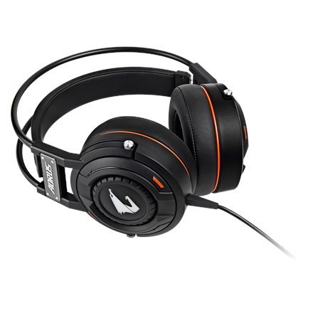 Gigabyte Gaming Headset AORUS H5 3,5 mm, czarny, wbudowany mikrofon Gigabyte Gaming Headset AORUS H5 3,5 mm, czarny, wbudowany mikrofon