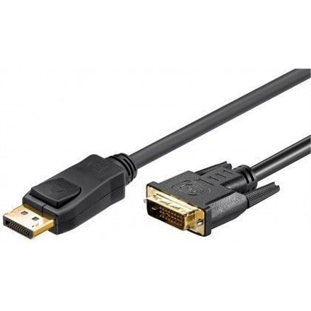 Goobay 51961 Kabel przejściowy DisplayPort/DVI-D 1.2, pozłacany, 2m Goobay 51961 Kabel przejściowy DisplayPort/DVI-D 1.2, pozłacany, 2m