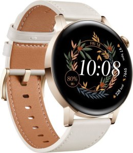 Huawei GT 3 (42 mm) 1.32?, Smart watch, GPS (satellite), AMOLED, Touchscreen, Heart rate monitor, Waterproof, Bluetooth, White L