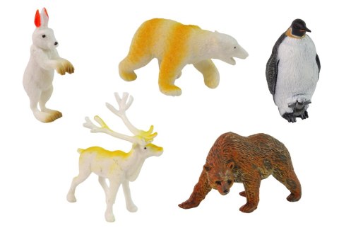 Zestaw 12 Figurek Zwierząt Polarnych Akcesoria W Tubie Zestaw 12 Figurek Zwierząt Polarnych Akcesoria W Tubie