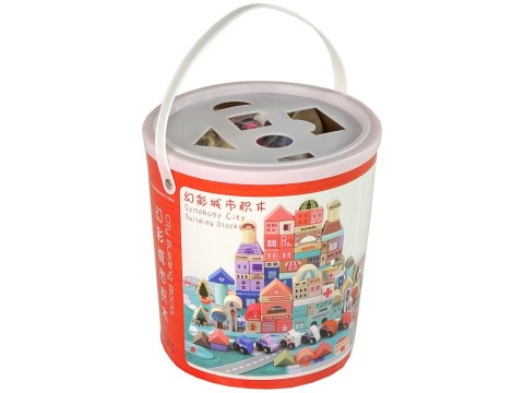 Zestaw Drewnianych Klocków Miasto Litery Puzzle 135 Sztuk Zestaw Drewnianych Klocków Miasto Litery Puzzle 135 Sztuk