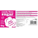 Kolorowy cukier do waty cukrowej czerwony o smaku naturalnym 5kg