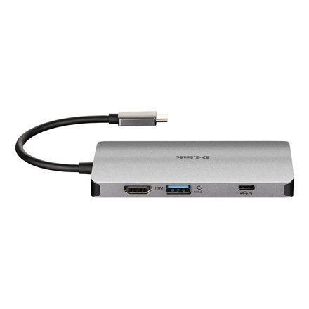 D-Link 8-in-1 USB-C Hub with HDMI/Ethernet/Czytnik kart/ Power Delivery DUB-M810 0,15 m