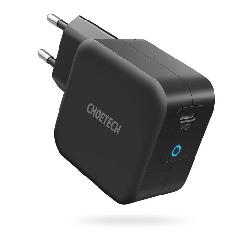Ładowarka sieciowa GaN USB Typ C 60W + kabel USB Typ C 1.8m czarny Ładowarka sieciowa GaN USB Typ C 60W + kabel USB Typ C 1.8m czarny